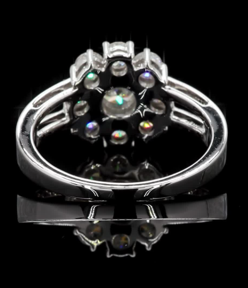 Diamond Cluster Ring