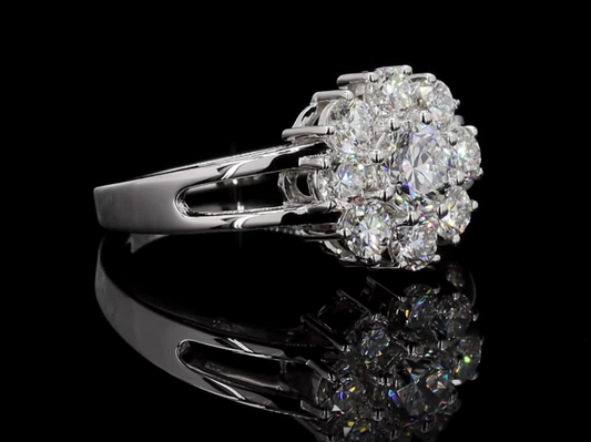 Diamond Cluster Ring