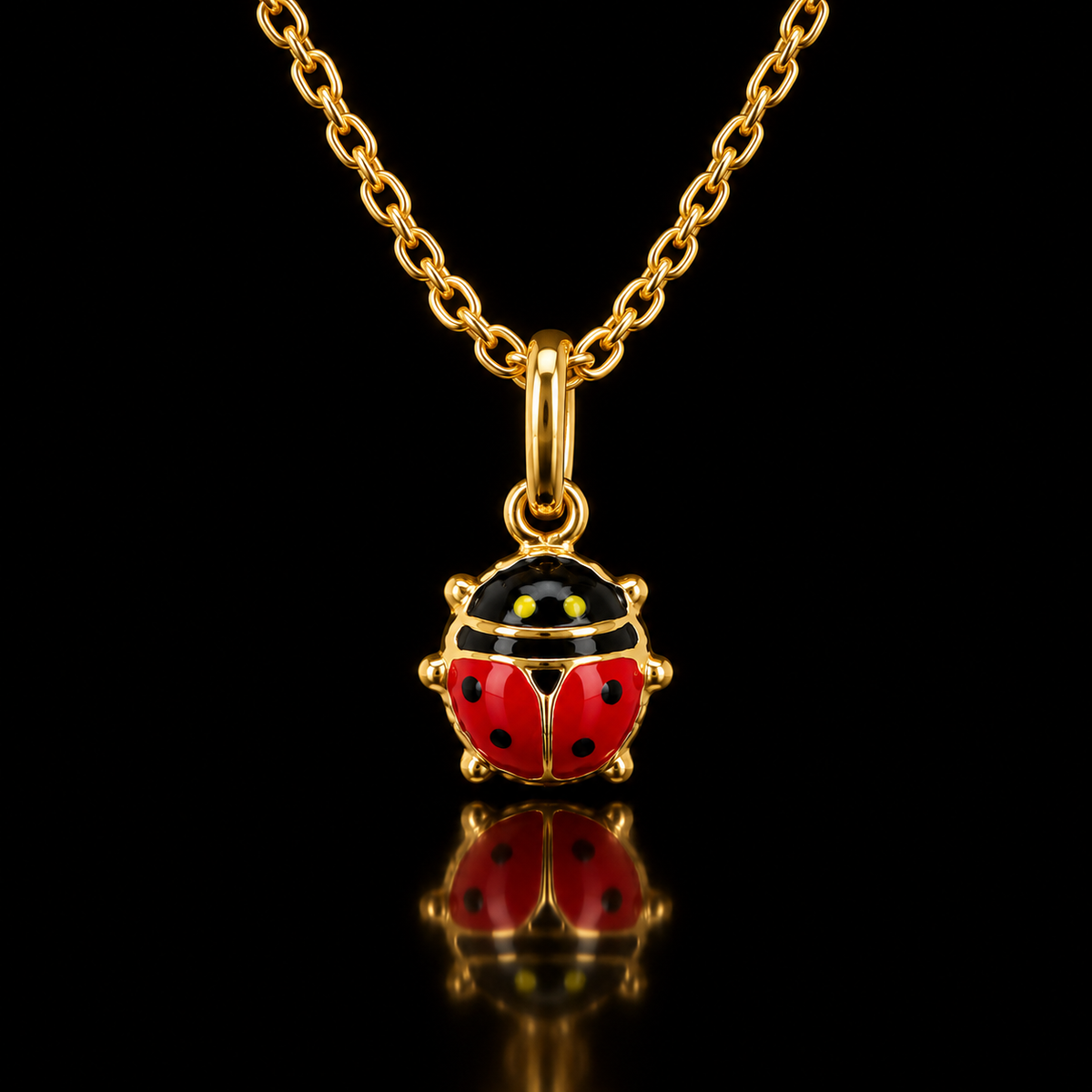 Children’s Gold Ladybug Necklace