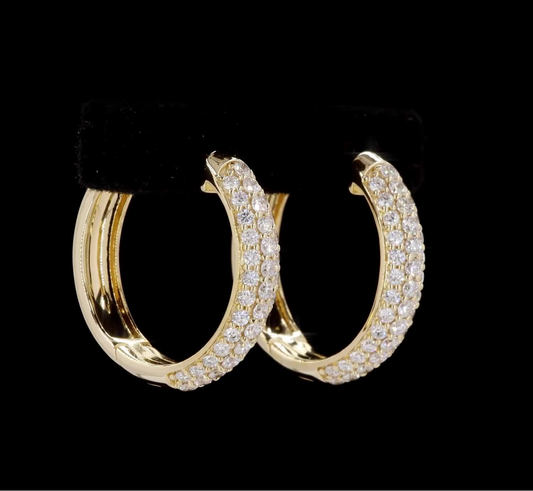 Diamond Hoop earrings