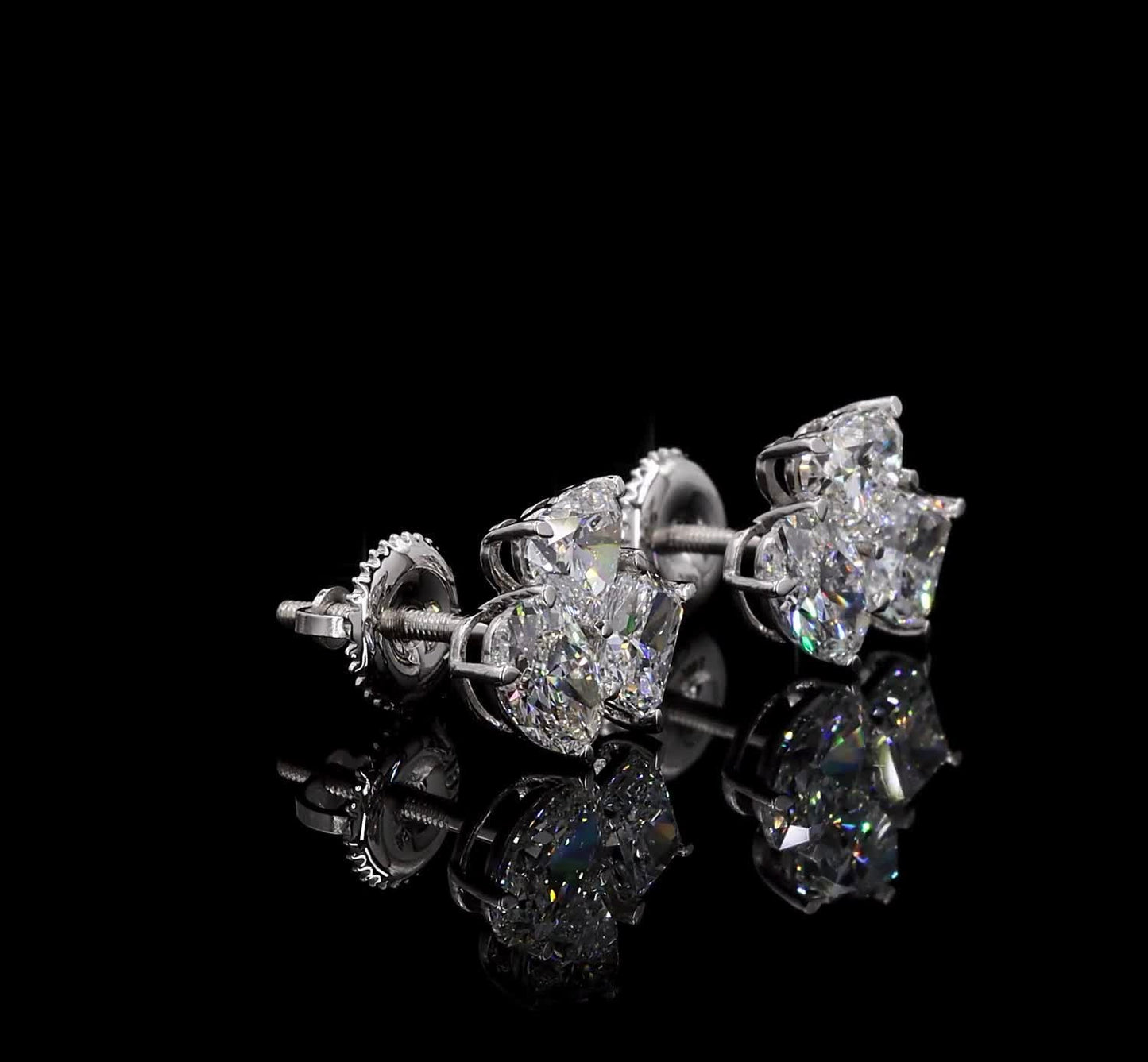 Cluster Diamond Earrings
