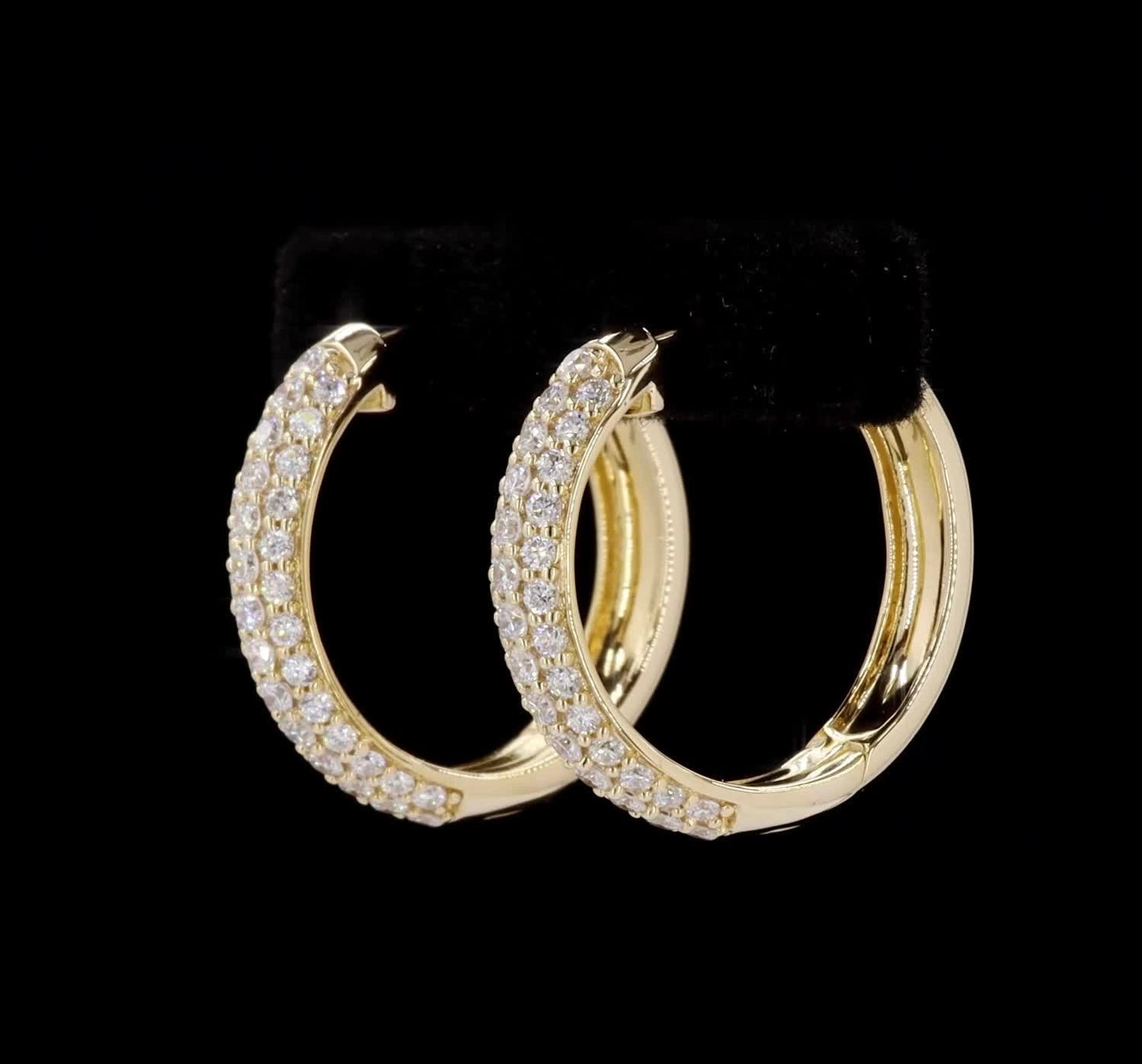Diamond Hoop earrings