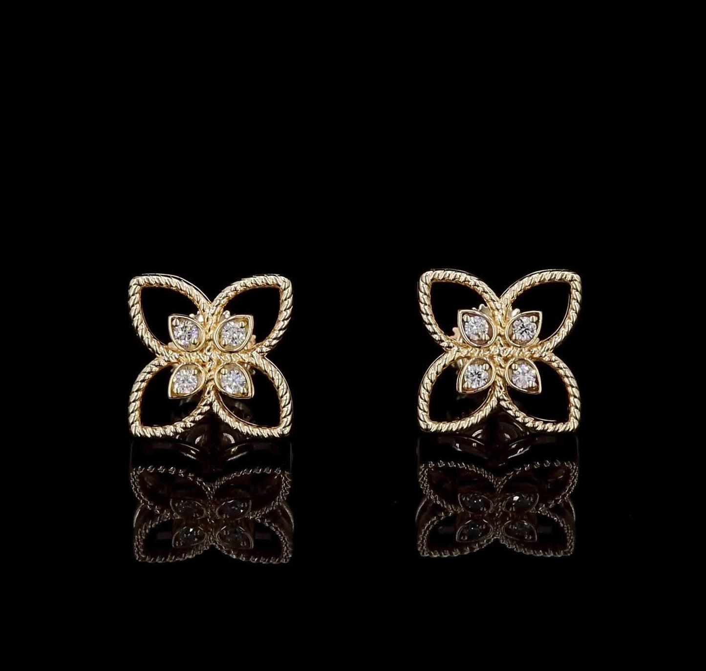 Flower Diamond Earrings