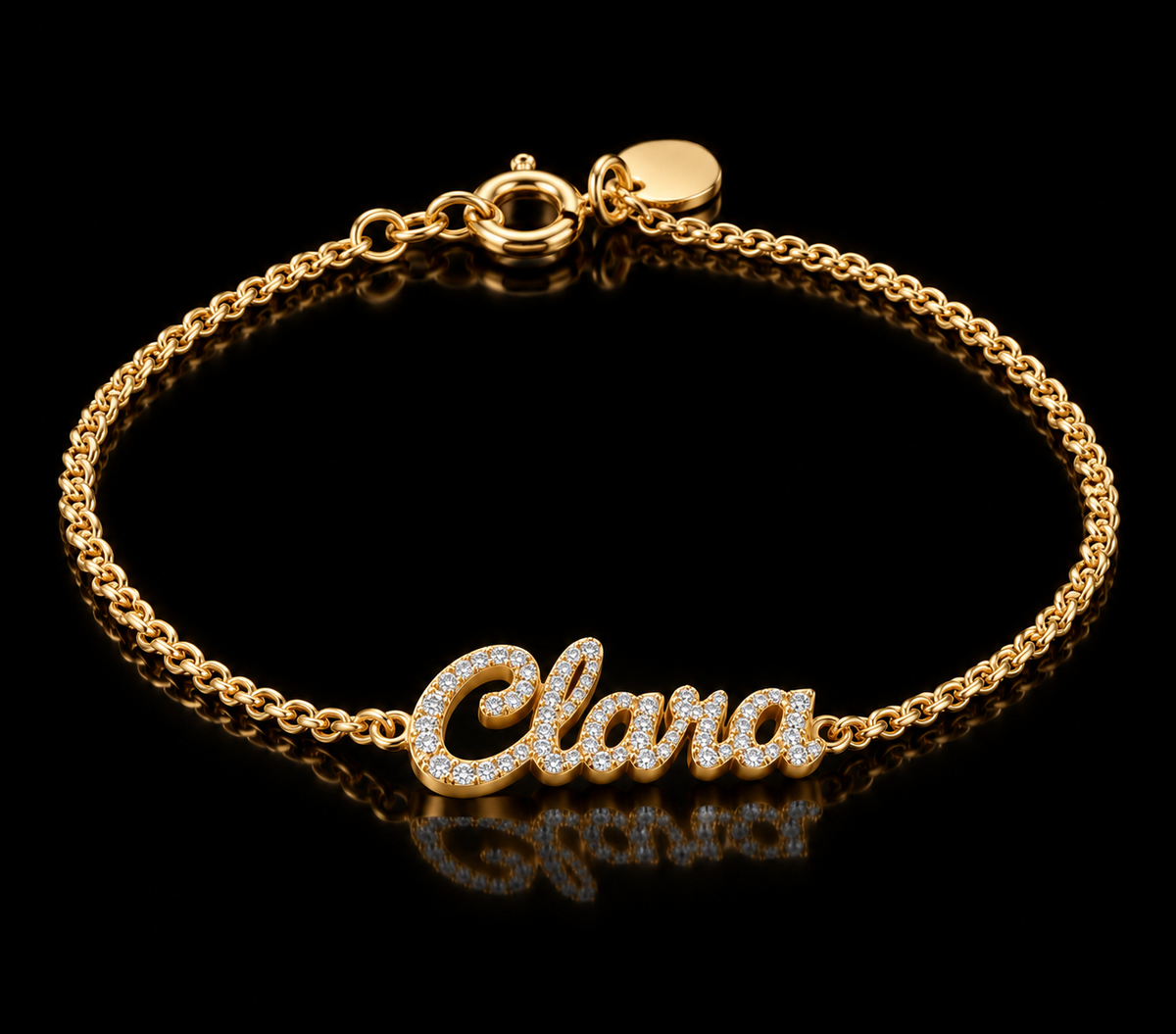 Personalized Diamond Name Bracelet