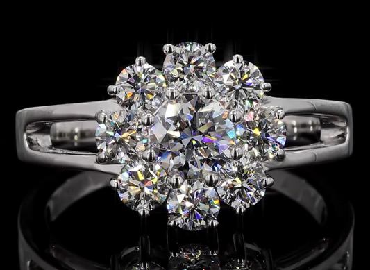 Diamond Cluster Ring