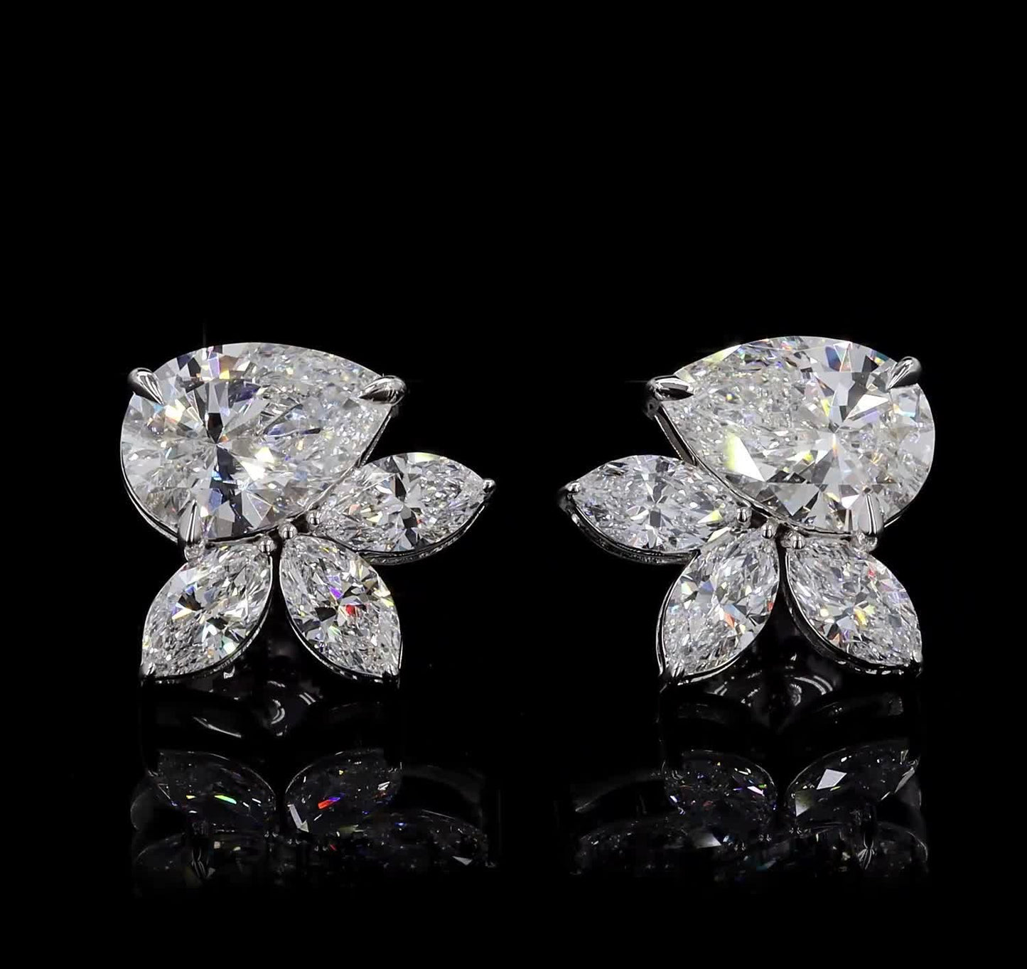 Cluster Diamond Earrings