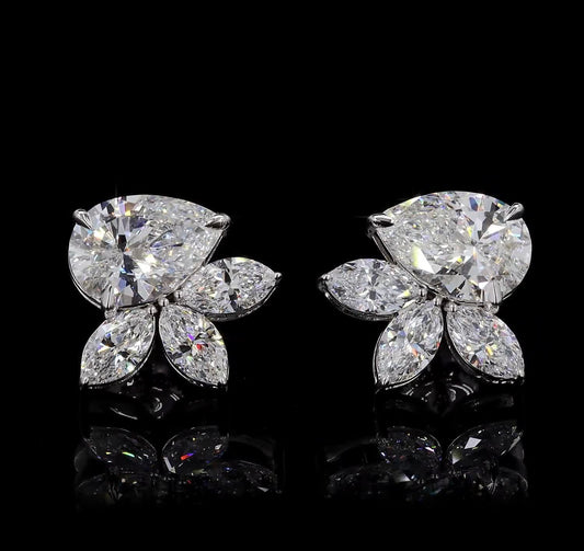 Cluster Diamond Earrings