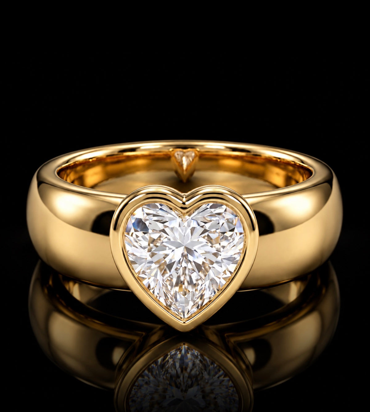 Heart-Shaped Diamond Ring