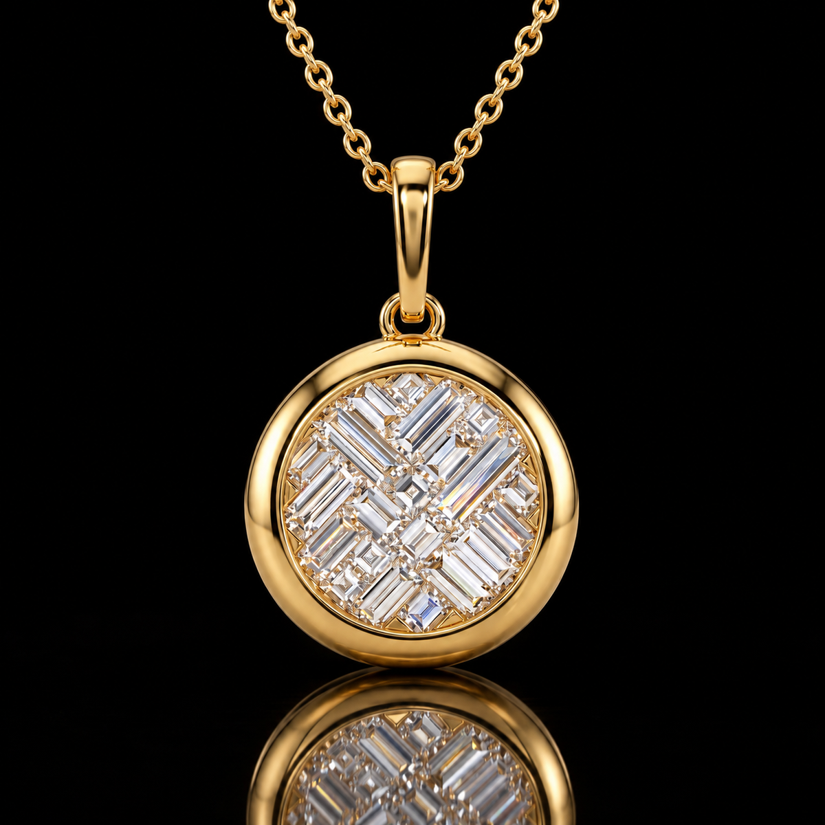 Diamond Mosaic Pendant