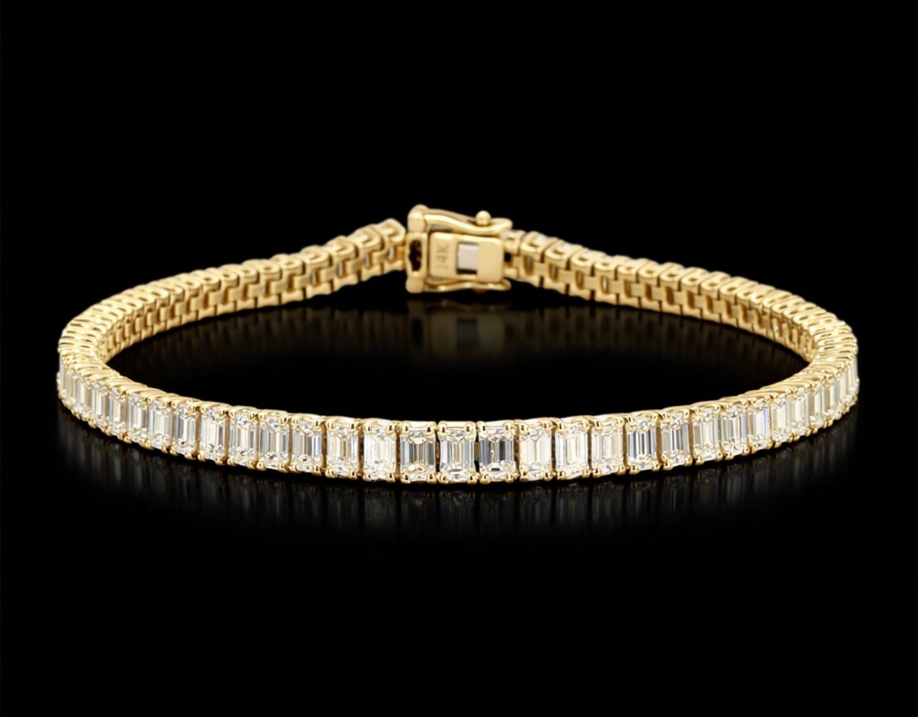 Emerald Cut Tennis Bracelet