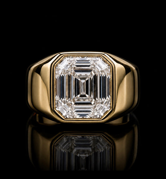 Men’s Asscher Cut Diamond Ring