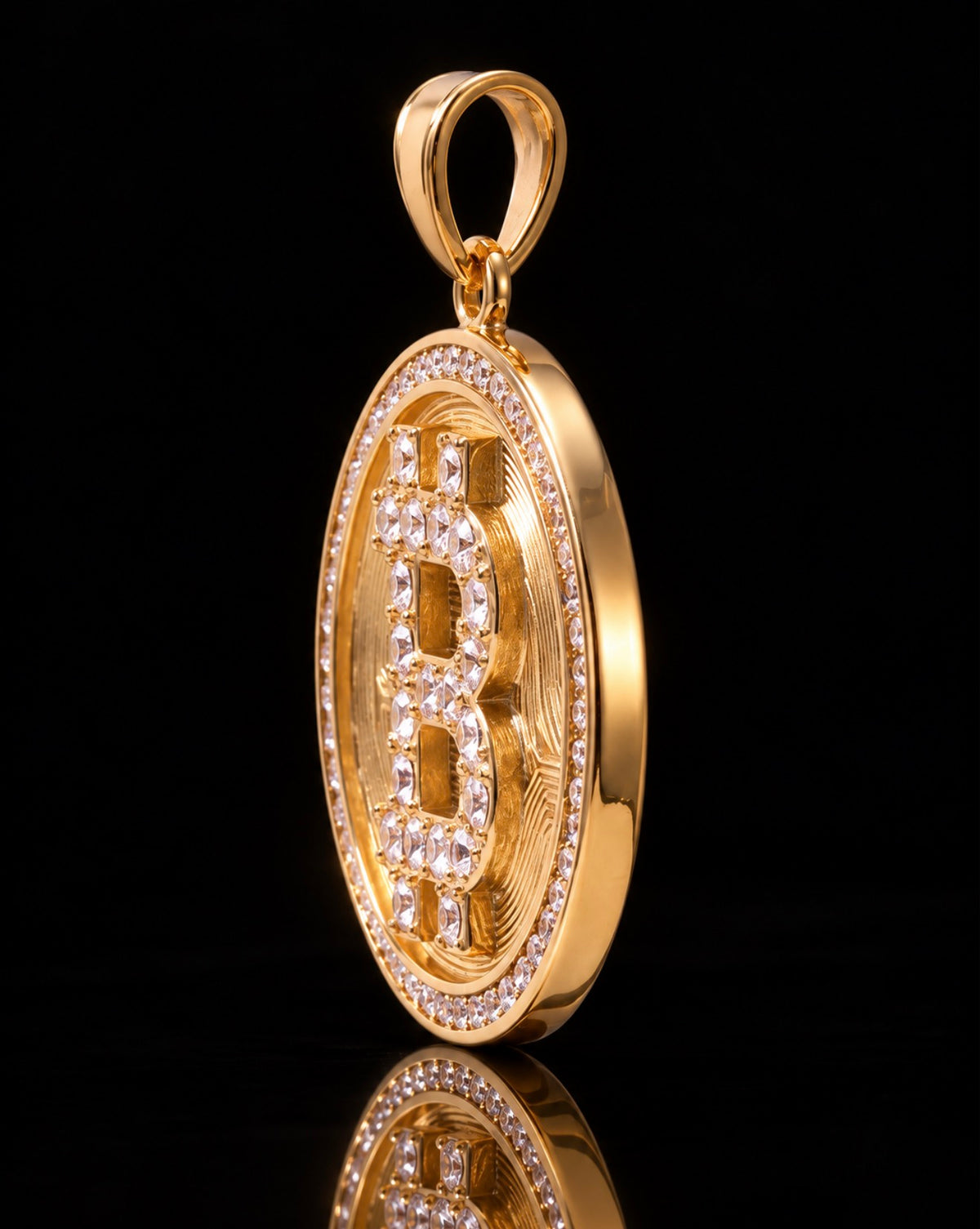 Diamond Bitcoin Pendant