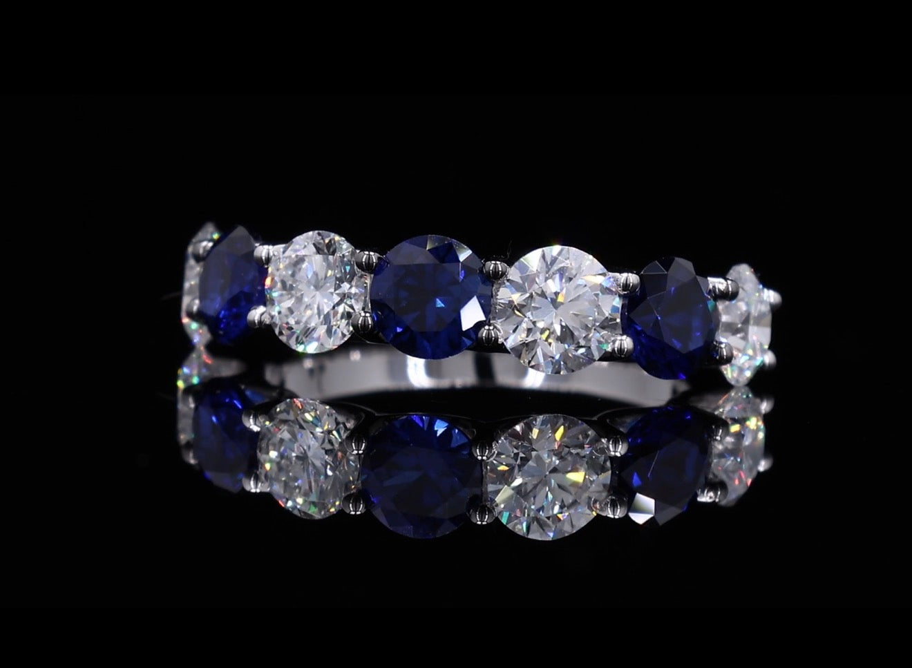 Sapphire & Diamond Band