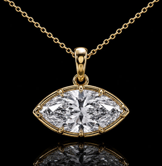 Marquise Diamond Pendant