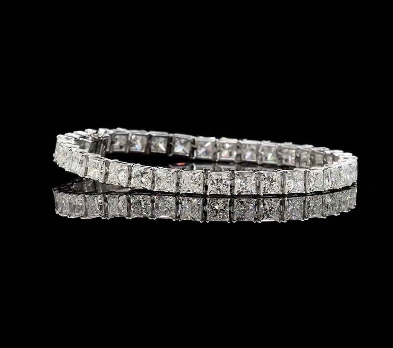 Princesse Cut Tennis Bracelet