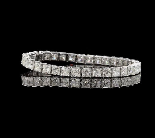 Princesse Cut Tennis Bracelet