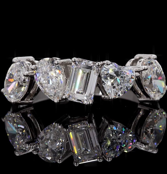 Multi Shape Diamond Band