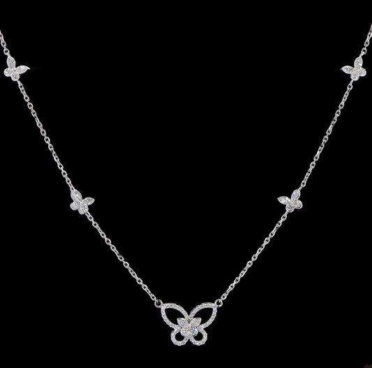 Diamond Butterfly Necklace