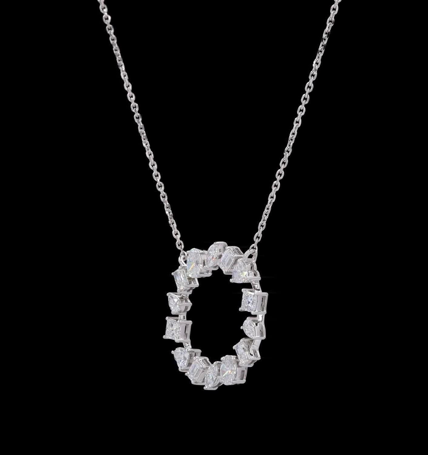 Multi-Shape Diamond Necklace