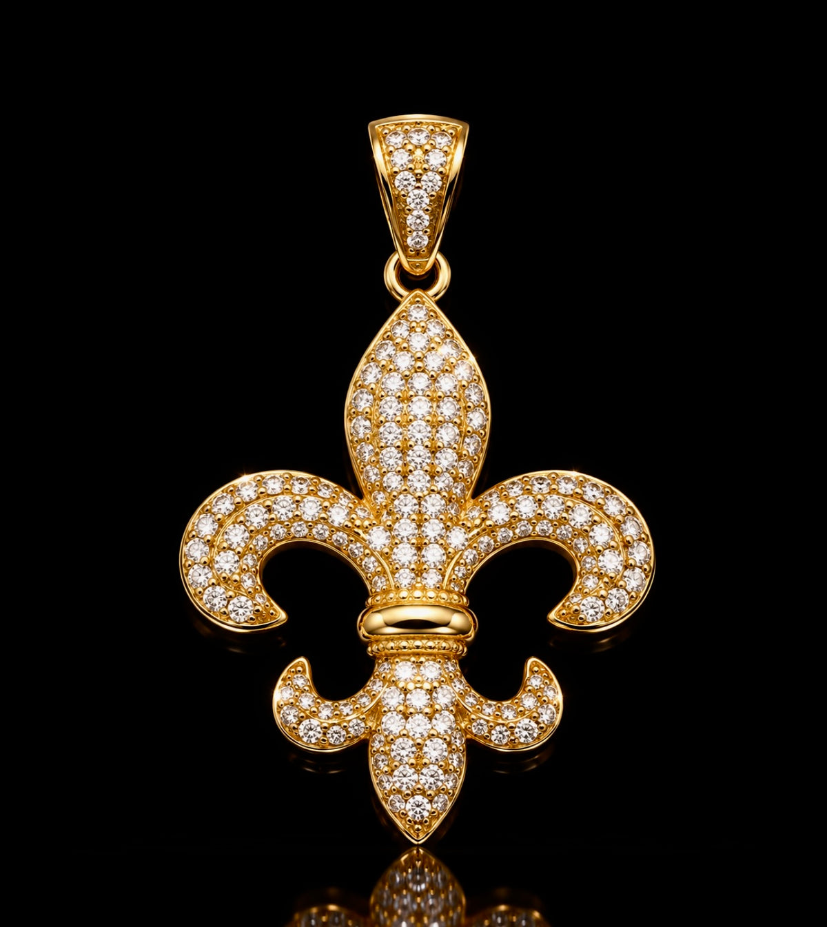 Fleur-de-Lis Diamond Pendant