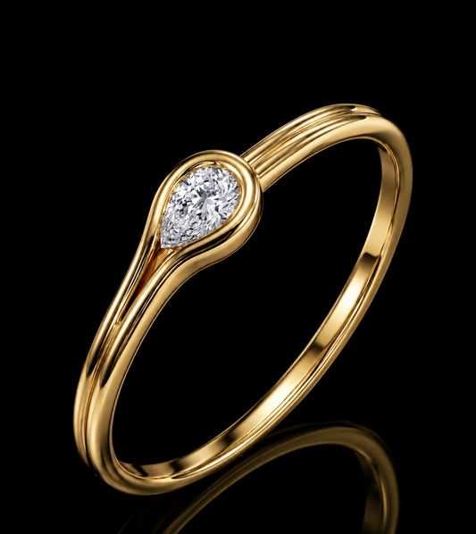Pear Shape Diamond Bangle