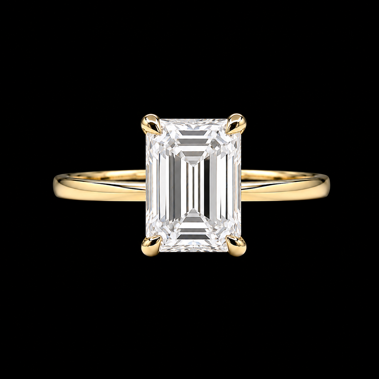 Emerald Cut Solitaire