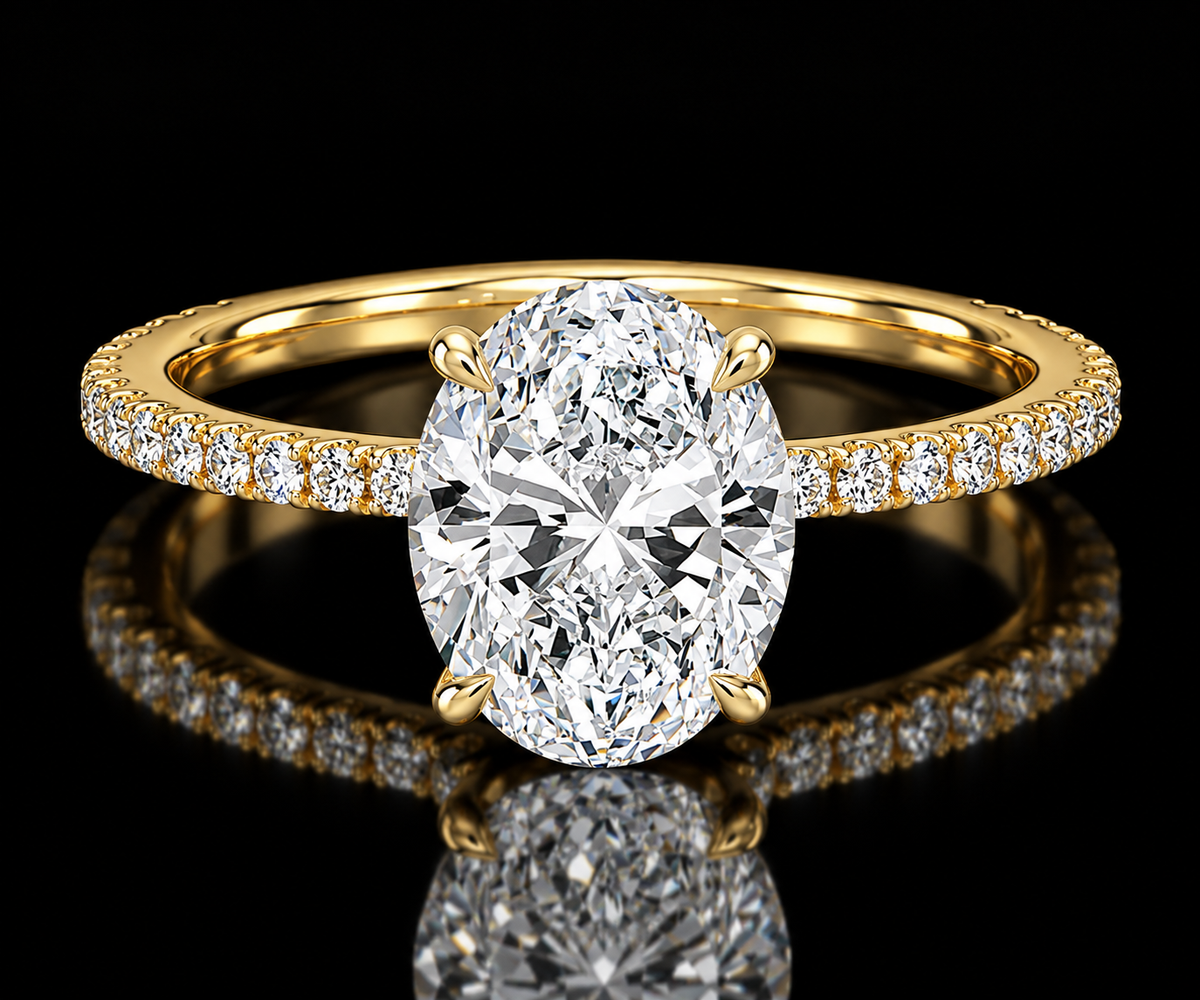 Collar Halo Engagement Ring