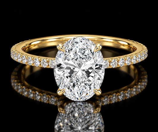 Collar Halo Engagement Ring