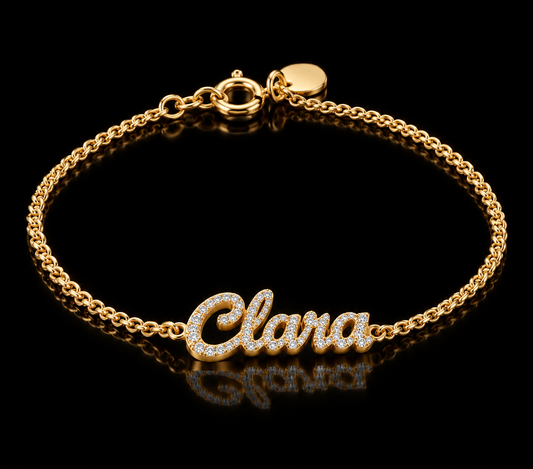 Personalized Diamond Name Bracelet